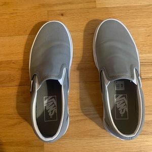 Grey slip on vans
